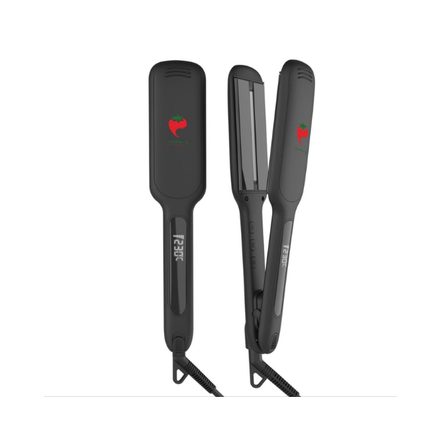 Strawberry infrared ceramic hair straightener