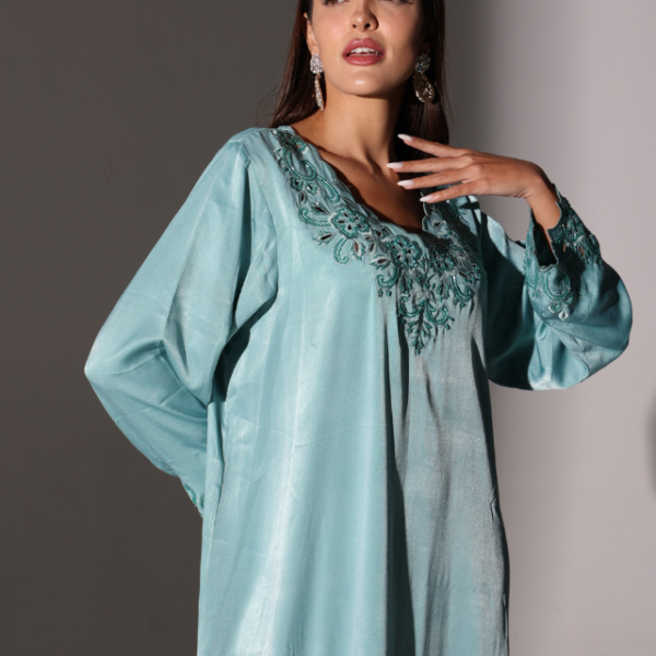 Powder Blue Kaftan